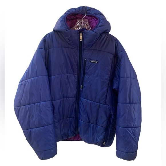 Patagonia Rare Vintage 1993 Das Parka Cobalt Blue Purple  Puffer Coat M - Picture 1 of 15